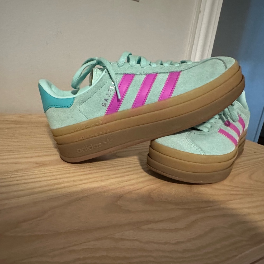 Adidas Galzelle Women's Teal and Pink Sneakers